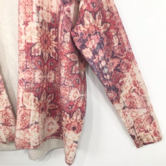 Anthropologie Akemi + Kin Laurel Canyon Cream Pink Wool Alpaca Knit Cardigan - Picture 10 of 16